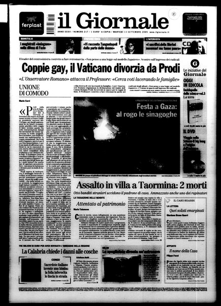 Il giornale : quotidiano del mattino